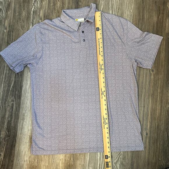 Jack‎ Nicklaus Geo Print Polo Shirt Men’s XL Golf Apparel Lavender Purple - Picture 6 of 9